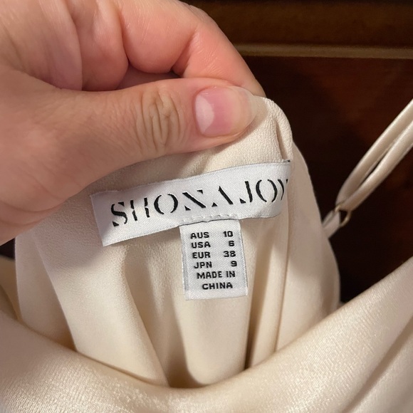 Shona Joy La Lune Bias Cowl Midi Dress in Cream size 6 - Picture 5 of 7
